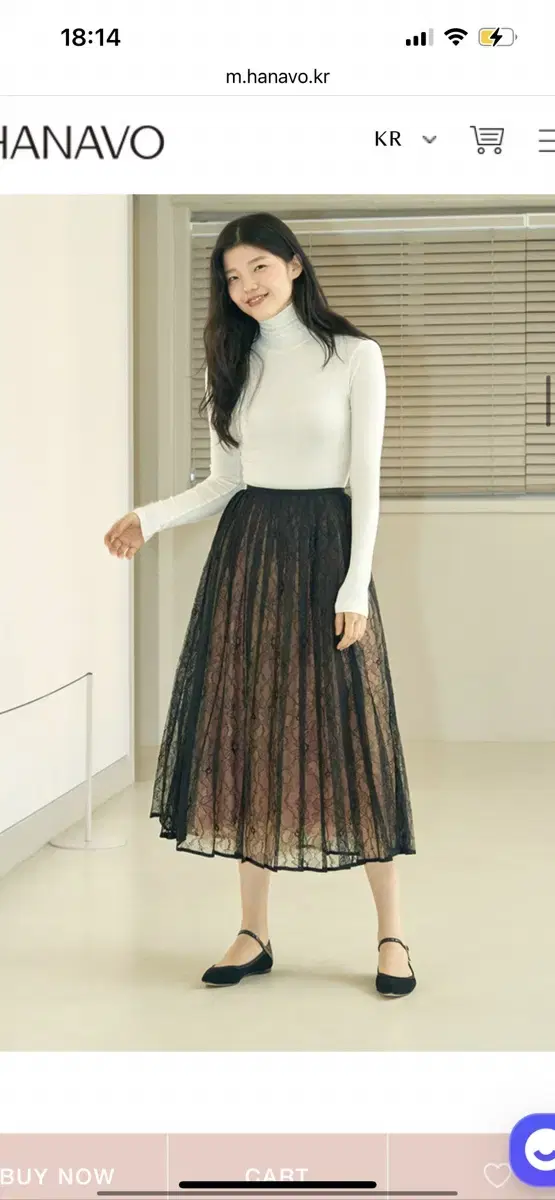 하나보 아보아보 no.9 skirt 튤스커트 플리츠레이스스커트